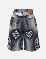 Shorts "Pearlescent monogram denim" MSS26TR425 01 CASABLANCA 