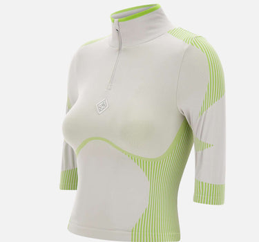 Top senza cuciture con mezza zip WSP26ACT056 01 CASABLANCA 