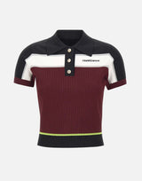 Polo a righe in viscosa WSP26KW1233 01 CASABLANCA 