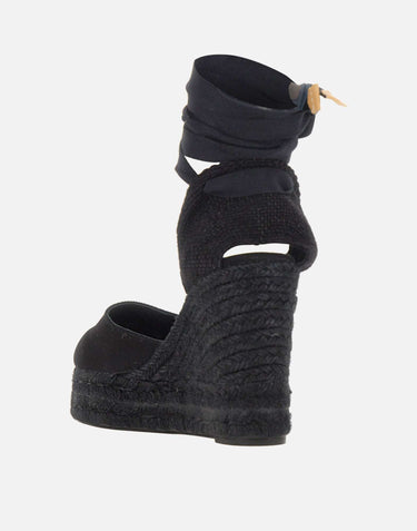 CASTANER Scarpe con zeppa "Carina" BLACK Donna 