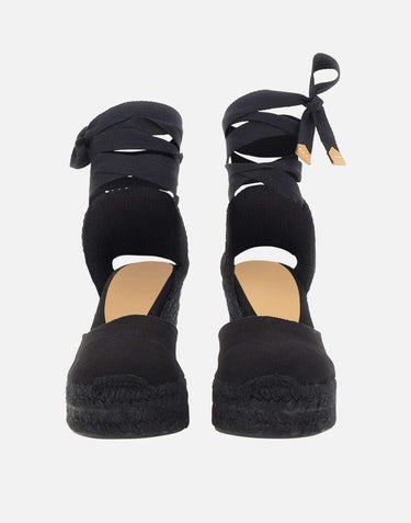 CASTANER Scarpe con zeppa "Carina" BLACK Donna 