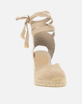 CASTANER Scarpe con zeppa "Chiara" BEIGE Donna 