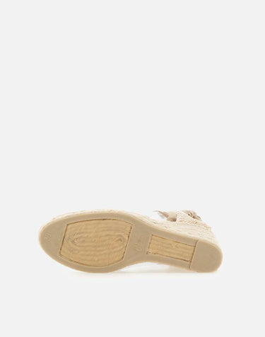 CASTANER Scarpe con zeppa "Chiara" BEIGE Donna 