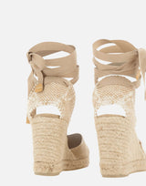 CASTANER Scarpe con zeppa "Chiara" BEIGE Donna 
