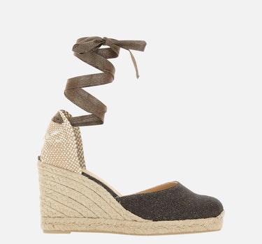 CASTANER Espadrillas con zeppa "Carina" BROWN Donna 