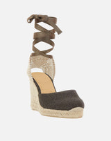 CASTANER Espadrillas con zeppa "Carina" BROWN Donna 