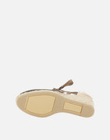 CASTANER Espadrillas con zeppa "Carina" BROWN Donna 