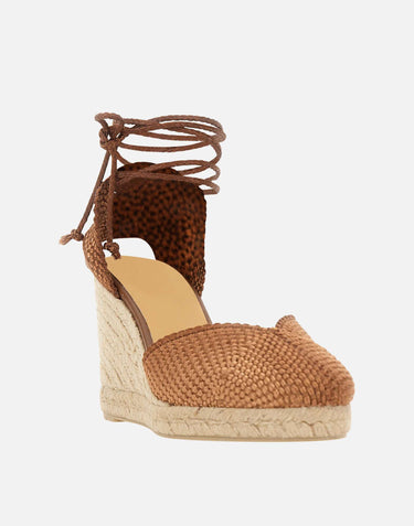 CASTANER Scarpe con zeppa "Cora" BROWN Donna 