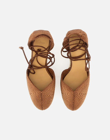 CASTANER Scarpe con zeppa "Cora" BROWN Donna 