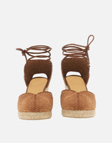 CASTANER Scarpe con zeppa "Cora" BROWN Donna 
