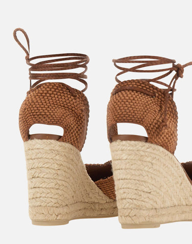CASTANER Scarpe con zeppa "Cora" BROWN Donna 