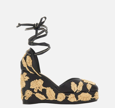 CASTANER Scarpe con zeppa "Carmela" BLACK Donna 