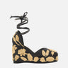 CASTANER Scarpe con zeppa "Carmela" BLACK Donna 