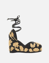 CASTANER Scarpe con zeppa "Carmela" BLACK Donna 