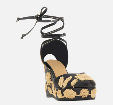 CASTANER Scarpe con zeppa "Carmela" BLACK Donna 