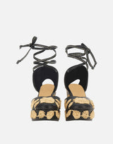CASTANER Scarpe con zeppa "Carmela" BLACK Donna 