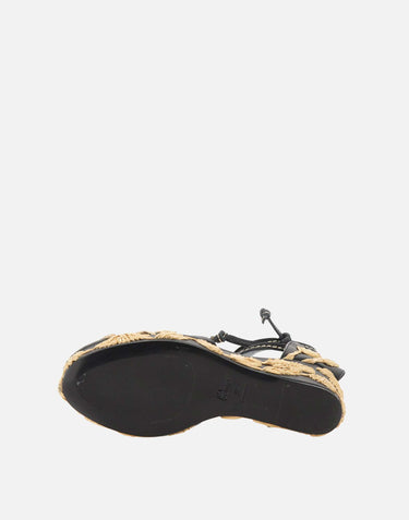 CASTANER Scarpe con zeppa "Carmela" BLACK Donna 
