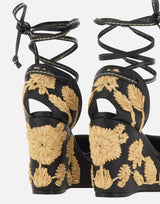 CASTANER Scarpe con zeppa "Carmela" BLACK Donna 