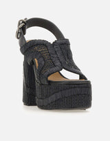 CASTANER Sandali "Francina" BLACK Donna 