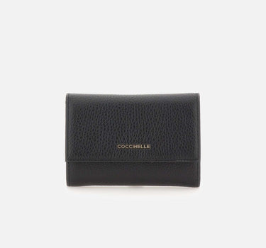 COCCINELLE Portafogli "Metallic Soft" BLACK Donna 