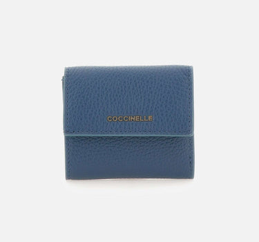 COCCINELLE Portafogli "Metallic Soft Small" BLUE Donna 