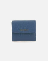 COCCINELLE Portafogli "Metallic Soft Small" BLUE Donna 