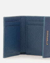 COCCINELLE Portafogli "Metallic Soft Small" BLUE Donna 