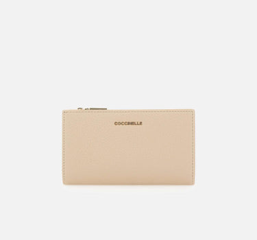 COCCINELLE Portafoglio "Metallic soft" BEIGE Donna 