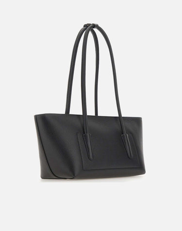 COCCINELLE Borsa a spalla "Double Beat Medium" BLACK Donna 