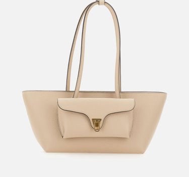 COCCINELLE Borsa a spalla "Double Beat Medium" BEIGE Donna 