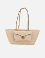 COCCINELLE Borsa a spalla "Double Beat Medium" BEIGE Donna 