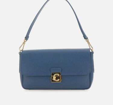 COCCINELLE Borsa a spalla "C-Me Lock Large" BLUE Donna 
