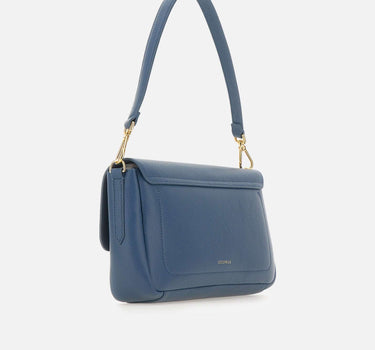 COCCINELLE Borsa a spalla "C-Me Lock Large" BLUE Donna 