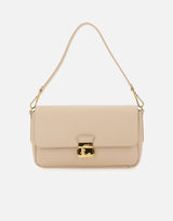 COCCINELLE Borsa a spalla "C-Me Lock Large" BEIGE Donna 