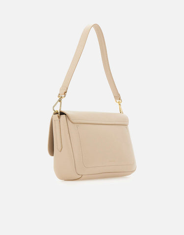 COCCINELLE Borsa a spalla "C-Me Lock Large" BEIGE Donna 