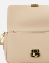 COCCINELLE Borsa a spalla "C-Me Lock Large" BEIGE Donna 