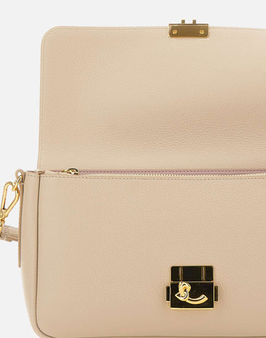 COCCINELLE Borsa a spalla "C-Me Lock Large" BEIGE Donna 