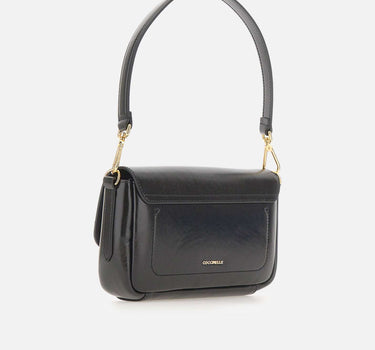 COCCINELLE Borsa a spalla "C-Me Lock Medium" BLACK Donna 