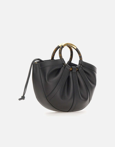 COCCINELLE Borsa a mano "Shell" BLACK Donna 