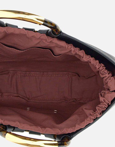 COCCINELLE Borsa a mano "Shell" BLACK Donna 