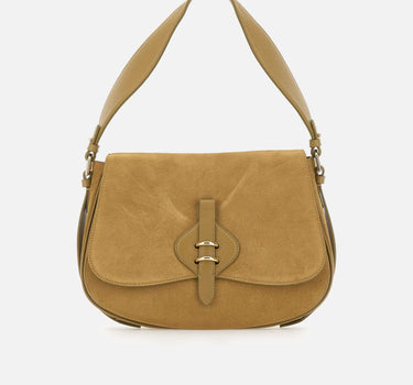 COCCINELLE Borsa a spalla "Mavery Suede" GREEN Donna 