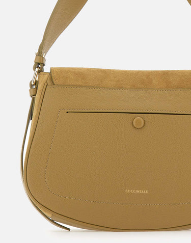 COCCINELLE Borsa a spalla "Mavery Suede" GREEN Donna 