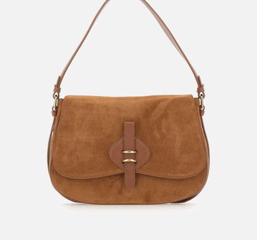 COCCINELLE Borsa a spalla "Mavery Suede" BROWN Donna 