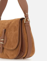 COCCINELLE Borsa a spalla "Mavery Suede" BROWN Donna 