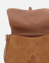 COCCINELLE Borsa a spalla "Mavery Suede" BROWN Donna 