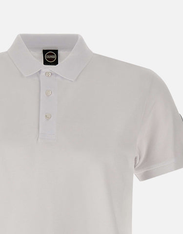 COLMAR ORIGINALS Polo in piqué stretch WHITE Uomo 