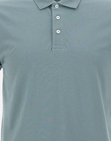 COLMAR ORIGINALS Stretch piqué polo GREEN Uomo 