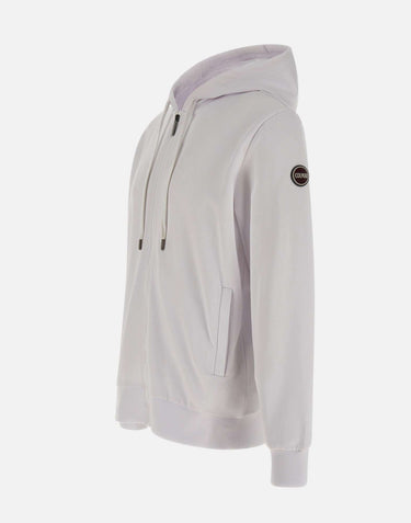 COLMAR ORIGINALS Felpa con cappuccio e zip WHITE Uomo 