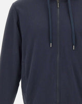 COLMAR ORIGINALS Felpa con cappuccio e zip BLUE Uomo 