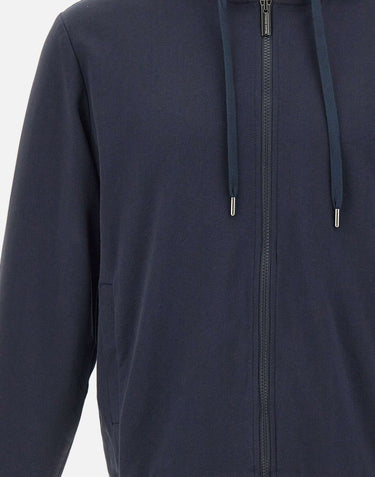 COLMAR ORIGINALS Felpa con cappuccio e zip BLUE Uomo 